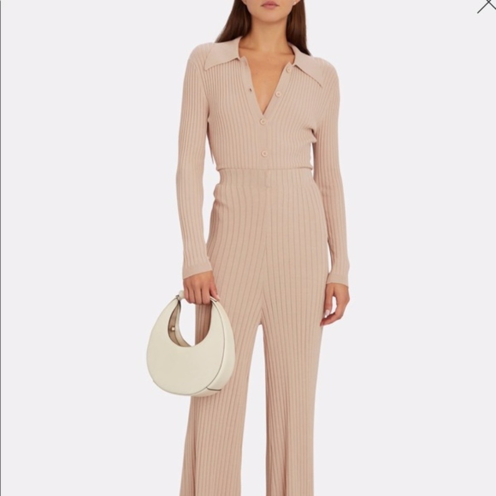NWT RONNY KOBO Cyndie Ribbed Knit Polo Bodysuit NEW - Picture 7 of 9